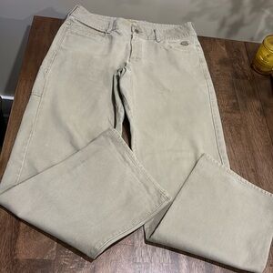 Mountain Hardwear Canvas Pants Men's Sz 36 Tan Hiking Camping Outdoor 34"L